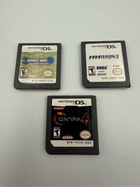 Advance Wars Dual Strike + Infinite Space + Contra 4 Nintendo DS Bundle